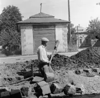 Križovatka Železničnej a Rázusovej ulice, Lučenec (1959)