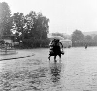 Lermontovova ulica pri železničnej stanici, Lučenec (1959)