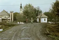 Ulica Obrancov mieru pri moste cez Poltáricu (1959)