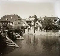 Drevený most cez Hron, Banská Bystrica (1939)