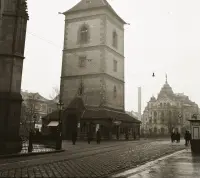 Hlavné námestie, Urbanova veža a Štátne divadlo, Košice (1939)