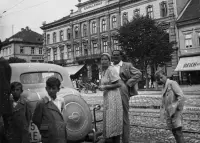 Hlavná ulica a hotel Schalk, Košice (1939)