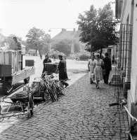 Hlavná ulica a Berchtoldov kaštieľ, Fiľakovo (1959)