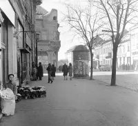 Ulica T. G. Masaryka a ústie ulice Doktora Vodu, Lučenec (1959)