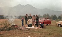 Lomnický štít a Kežmarský štít, Vysoké Tatry (1958)