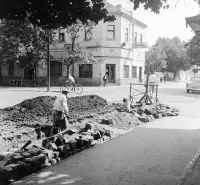 Križovatka ulíc Železničná a Martina Rázusa, Lučenec (1959)