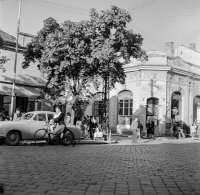 Ulica T. G. Masaryka a ústie Železničnej ulice, Lučenec (1960)