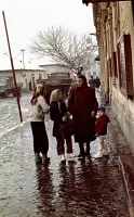 Hlavná ulica s pohľadom na radnicu, Fiľakovo (1961)
