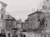 Radničné námestie a ulica Andreja Kmeťa, Banská Štiavnica (1906)