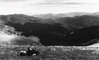 Veľká Fatra, pohľad z vrchu Ostredok na severovýchod, Liptovské Revúce (1931)