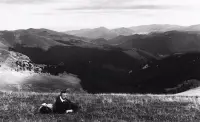 Veľká Fatra, pohľad z vrchu Ostredok na severovýchod, Liptovské Revúce (1931)