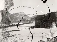 Most cez potok Rieka a vrch Tri koruny, Spišská Stará Ves (1907)