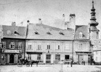 Hurbanovo námestie a Michalská brána, Prievoz, Bratislava (1900)