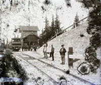 Zubačková železnica, stanica Štrbské Pleso, Štrba (1906)
