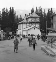 Stanica Tatranskej elektrickej železnice na Štrbskom Plese, Štrba (1968)