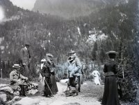 Turisti pri Rainerovej chate, Vysoké Tatry (1901)