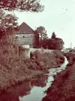 Potok pri severozápadnej bašte hradu, Levice (1939)