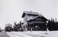 Zubačková železnica, stanica Štrbské Pleso, Strelníky (1906)