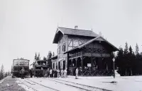 Zubačková železnica, stanica Štrbské Pleso, Štrba (1906)