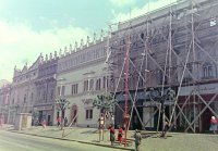 Hlavná ulica, v strede Rákócziho palác, Prešov (1958)
