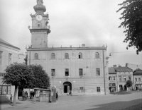 Hlavné námestie, radnica, Kežmarok (1956)