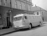 Roh ulíc J. Wolkera a Alžbetinej, hotel Európa, Kežmarok (1958)
