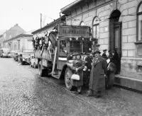Ulica s autobusom, Košice (1938)