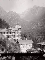 Hotel Rózsa v blízkosti Hrebienka, Vysoké Tatry (1911)