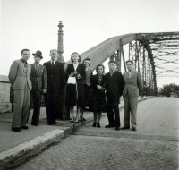 Most cez rameno Malého Dunaja k Alžbetinmu ostrovu, Komárno (1940)