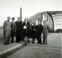 Most cez rameno Malého Dunaja k Alžbetinmu ostrovu, Komárno (1940)