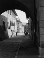 Sirotinská ulica od Námestia Majstra Pavla, Levoča (1968)