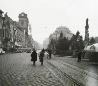 Hlavné námestie pri vstupe maďarských vojsk, 11. novembra 1938, Košice (1938)
