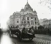 Hlavné námestie, vstup maďarských vojsk 11. novembra 1938, Košice (1938)