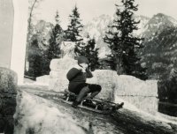 Hrebienok, v pozadí Lomnický štít, Vysoké Tatry (1924)