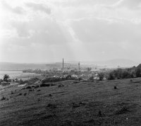 Továrenský areál od Podhorskej ulice, Poltár (1960)