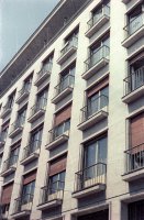 Hotel Devín od Lodnej ulice, Prievoz, Bratislava (1956)