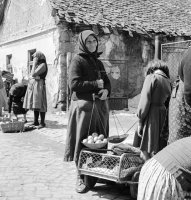 Trh na Trhovej ulici, Fiľakovo (1960)
