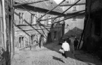 Beblavého ulica smerom k Mikulášskej ulici, Bratislava (1956)