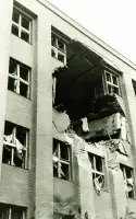 Poštový palác po bombardovaní v júni 1941, Košice (1941)