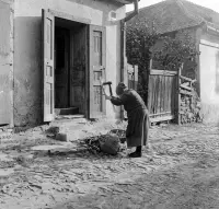 Rúbanie dreva, Fiľakovo (1960)