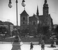 Hlavná ulica, Dóm sv. Alžbety a Urbanova veža, Košice (1904)