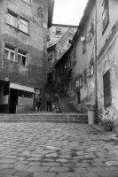 Židovská ulica a Zámocké schody, Prievoz, Bratislava (1965)