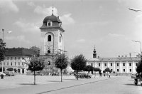 Námestie gen. M. R. Štefánika a Mestská veža, Brezno (1966)