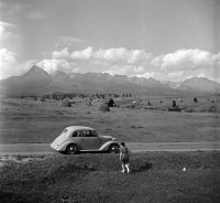 Liptovská kotlina, Vysoké Tatry a Kriváň, Važec (1949)