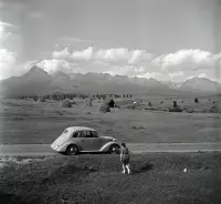 Liptovská kotlina, Vysoké Tatry a Kriváň, Važec (1949)