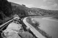 Vojenský vlak smerom k českej hranici, Čadca (1942)