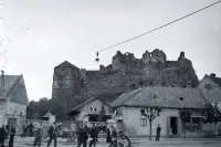 Hrad od Hlavnej ulice, Fiľakovo (1939)