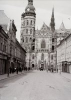 Alžbetina ulica a Dóm sv. Alžbety, Košice (1938)
