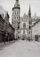 Alžbetina ulica a Dóm sv. Alžbety, Košice (1938)