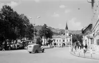 Námestie gen. M. R. Štefánika a evanjelický kostol, Brezno (1966)
